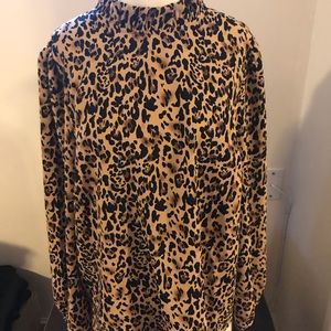 NWT J.Crew Long-Sleeve Ruffle Neck Blouse